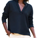 Frank & Eileen Patrick Popover Henley - Vermillion