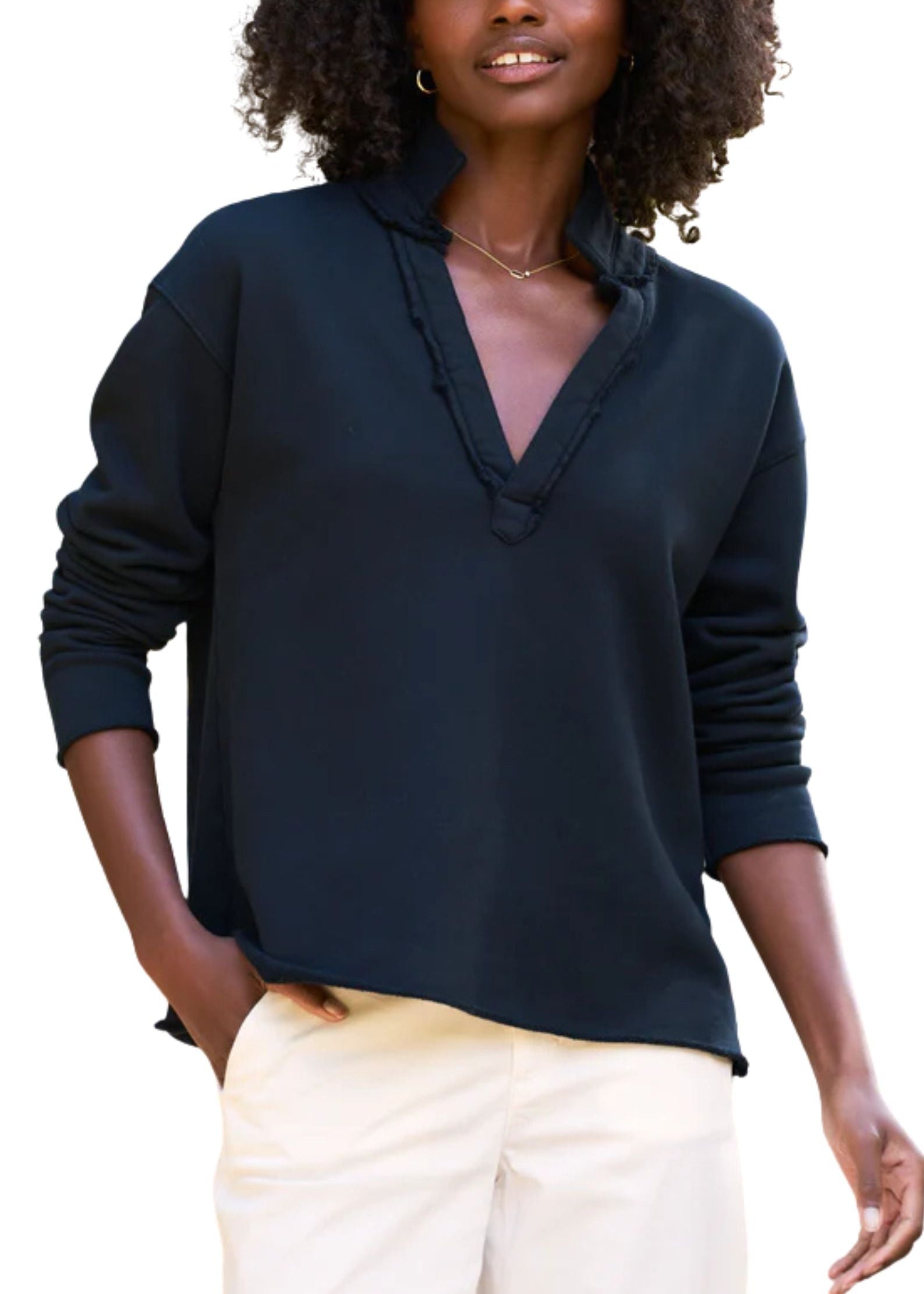 Frank & Eileen Patrick Popover Henley - Vermillion