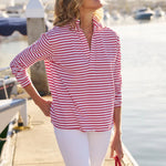 Frank & Eileen Patrick Popover Henley - Vermillion