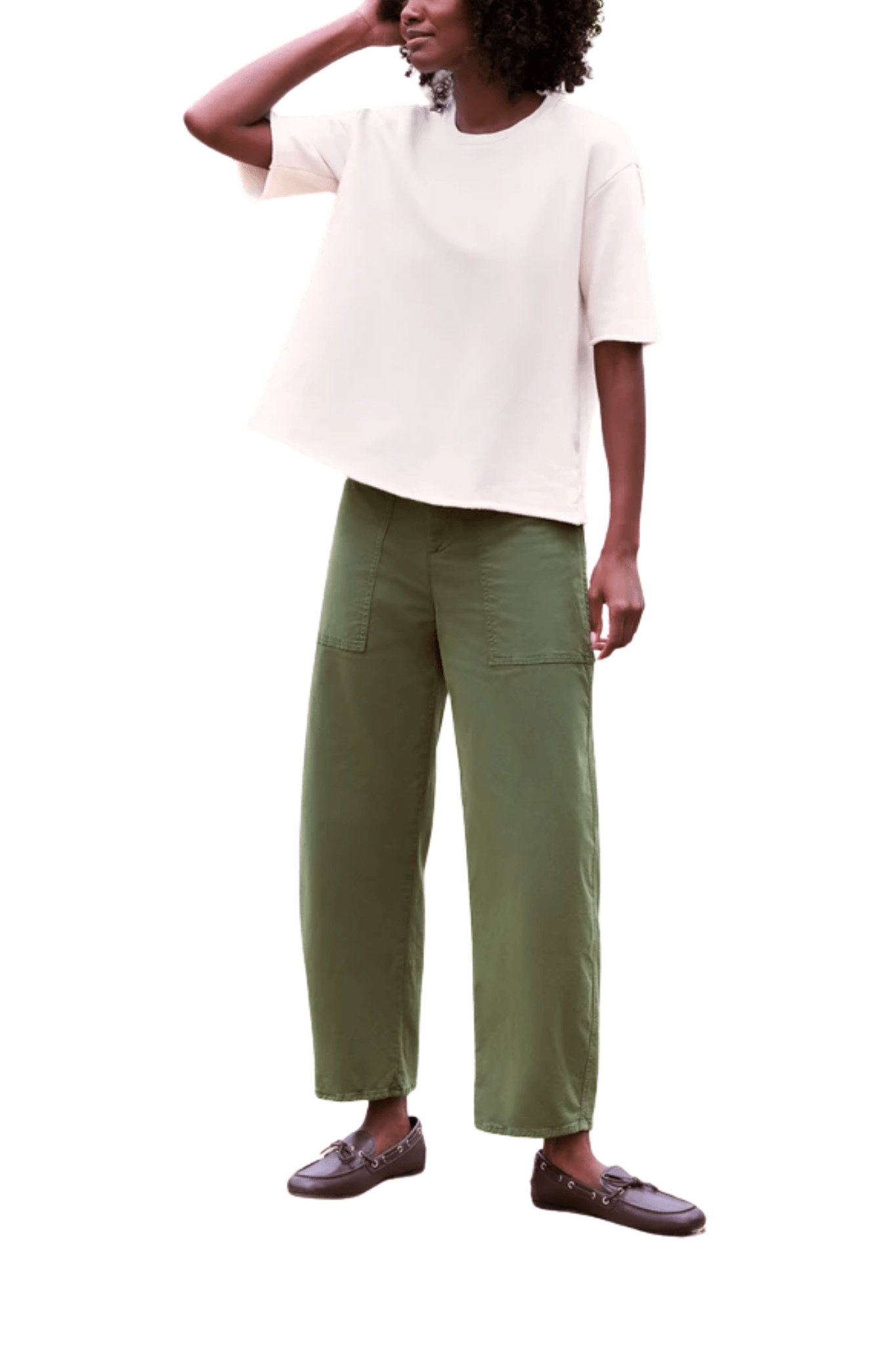Frank & Eileen Perry Crew Sweatshirt Tee - Vermillion