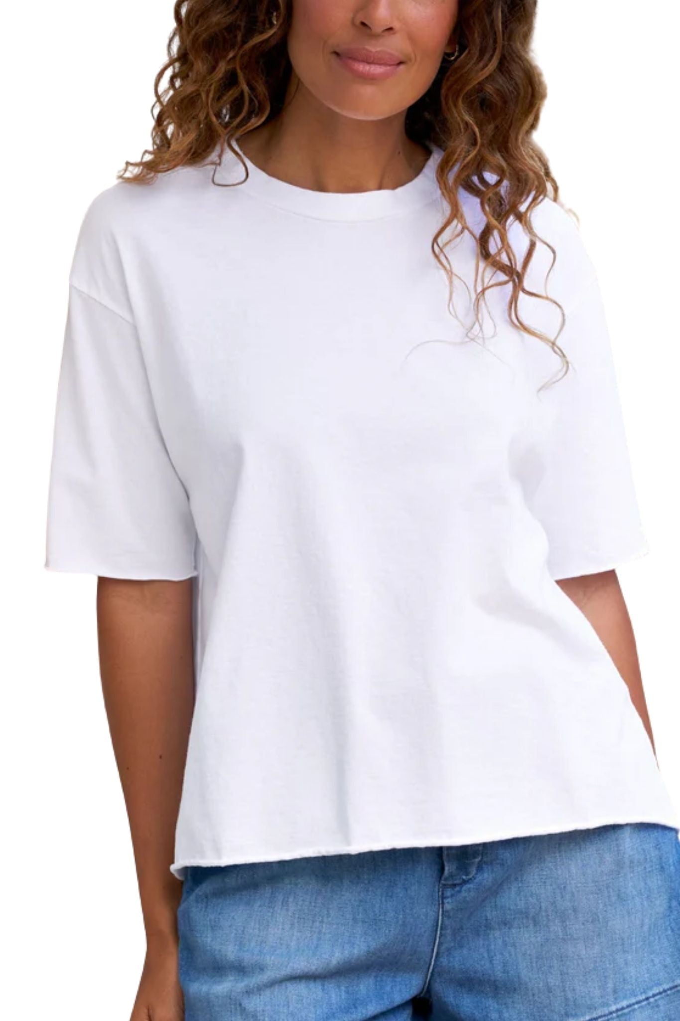 Frank & Eileen Perry Crew Tee - Vermillion