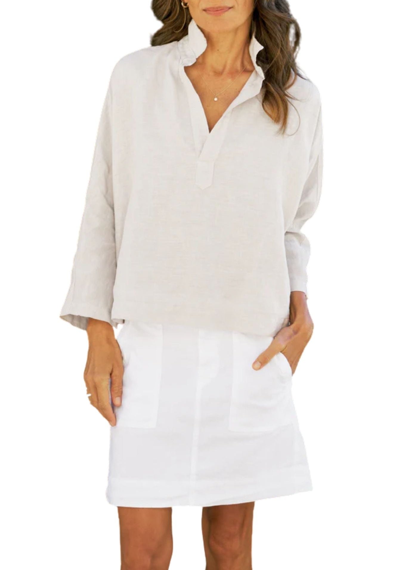 Frank & Eileen Popover Shirt - Vermillion