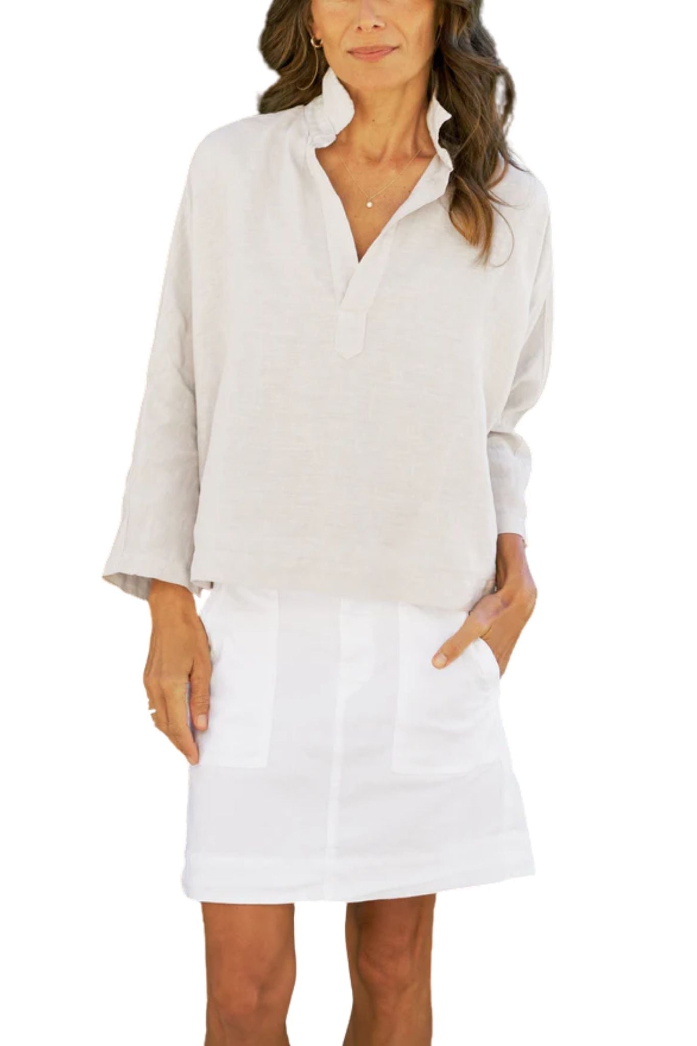 Frank & Eileen Popover Shirt - Vermillion