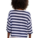 Frank & Eileen Presley Oversized Crop SS Tee - Vermillion