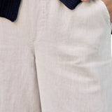 Frank & Eileen Pull on Crop Wide Leg - Vermillion