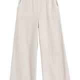 Frank & Eileen Pull on Crop Wide Leg - Vermillion