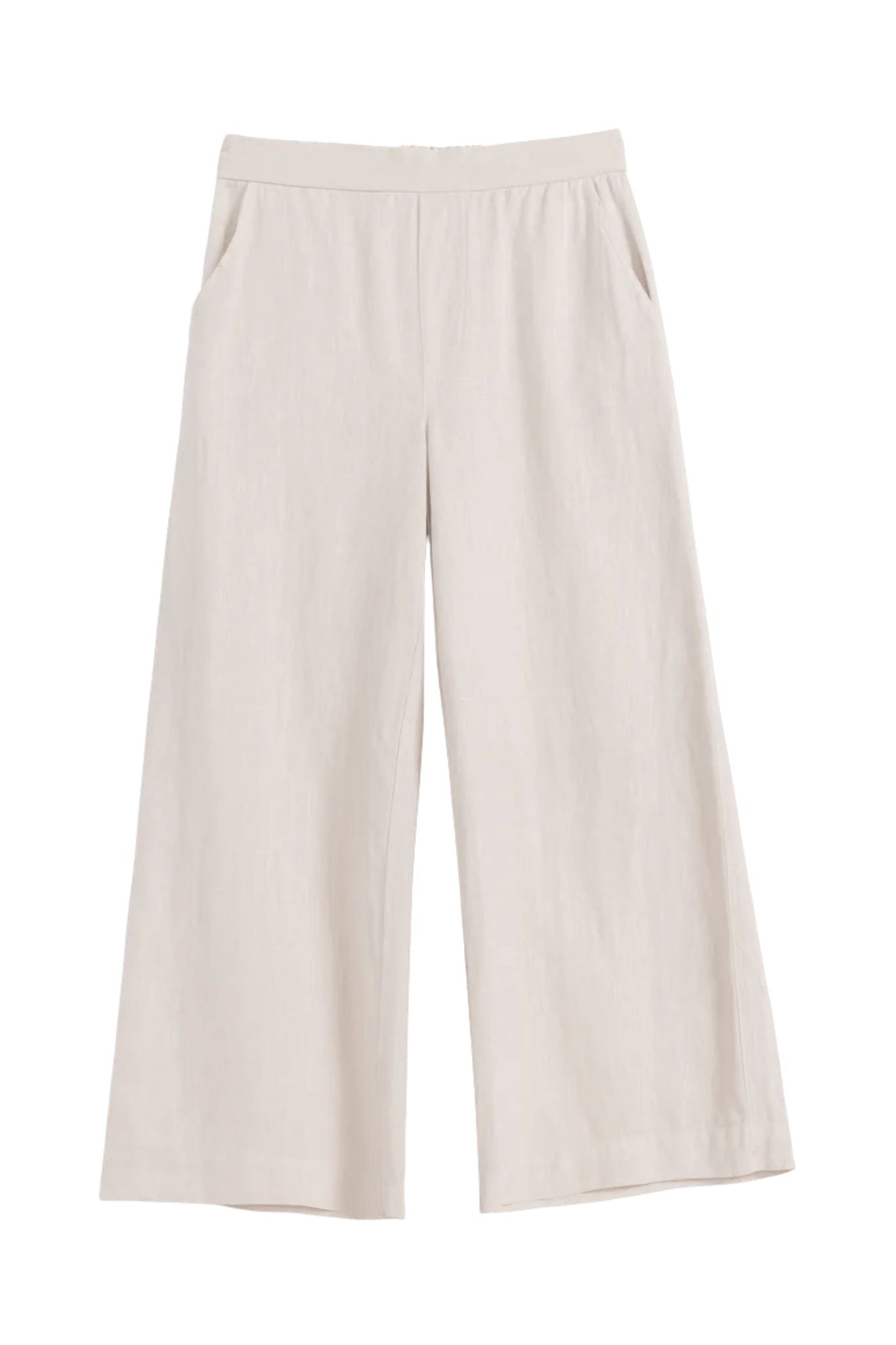 Frank & Eileen Pull on Crop Wide Leg - Vermillion