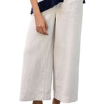 Frank & Eileen Pull on Crop Wide Leg - Vermillion