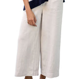 Frank & Eileen Pull on Crop Wide Leg - Vermillion