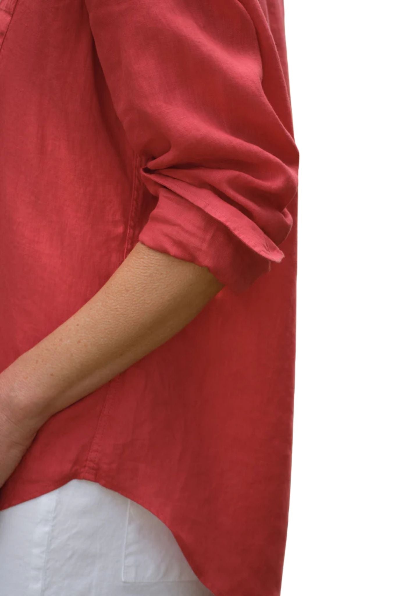 Frank & Eileen Relaxed Button - up Shirt - Vermillion