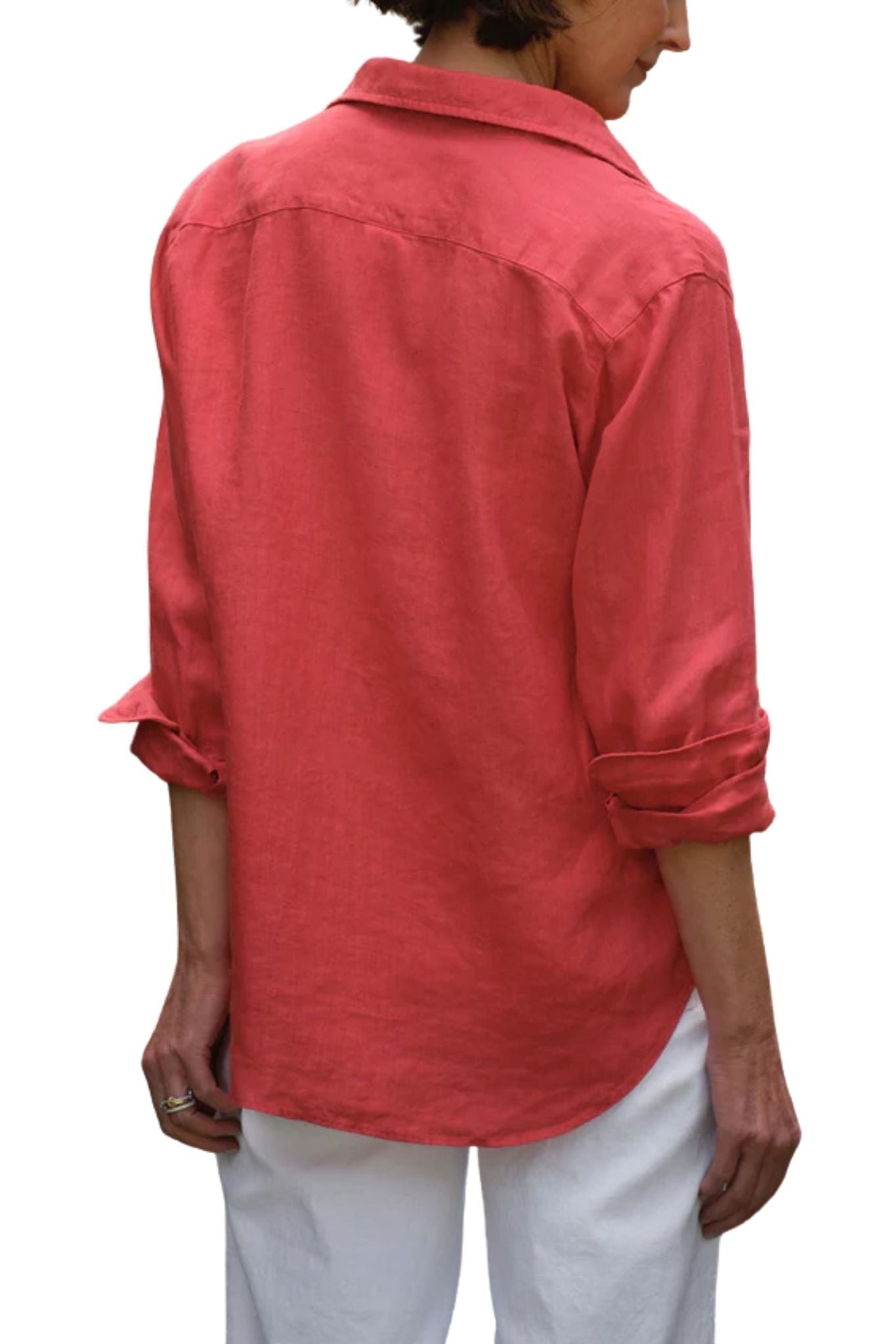Frank & Eileen Relaxed Button - up Shirt - Vermillion