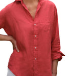 Frank & Eileen Relaxed Button - up Shirt - Vermillion