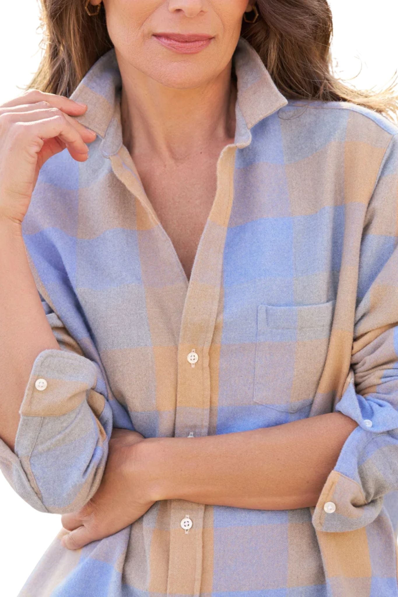 Frank & Eileen Relaxed Button - Up Shirt - Vermillion