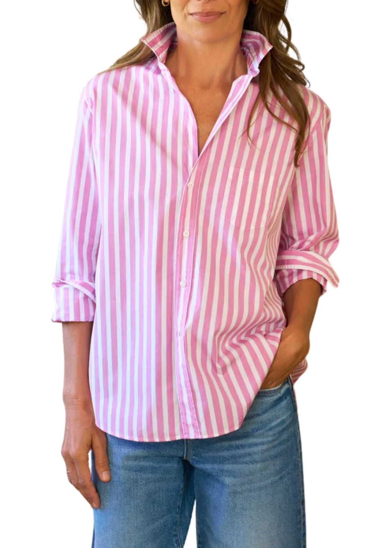 Frank & Eileen Relaxed Button - Up Shirt - Vermillion