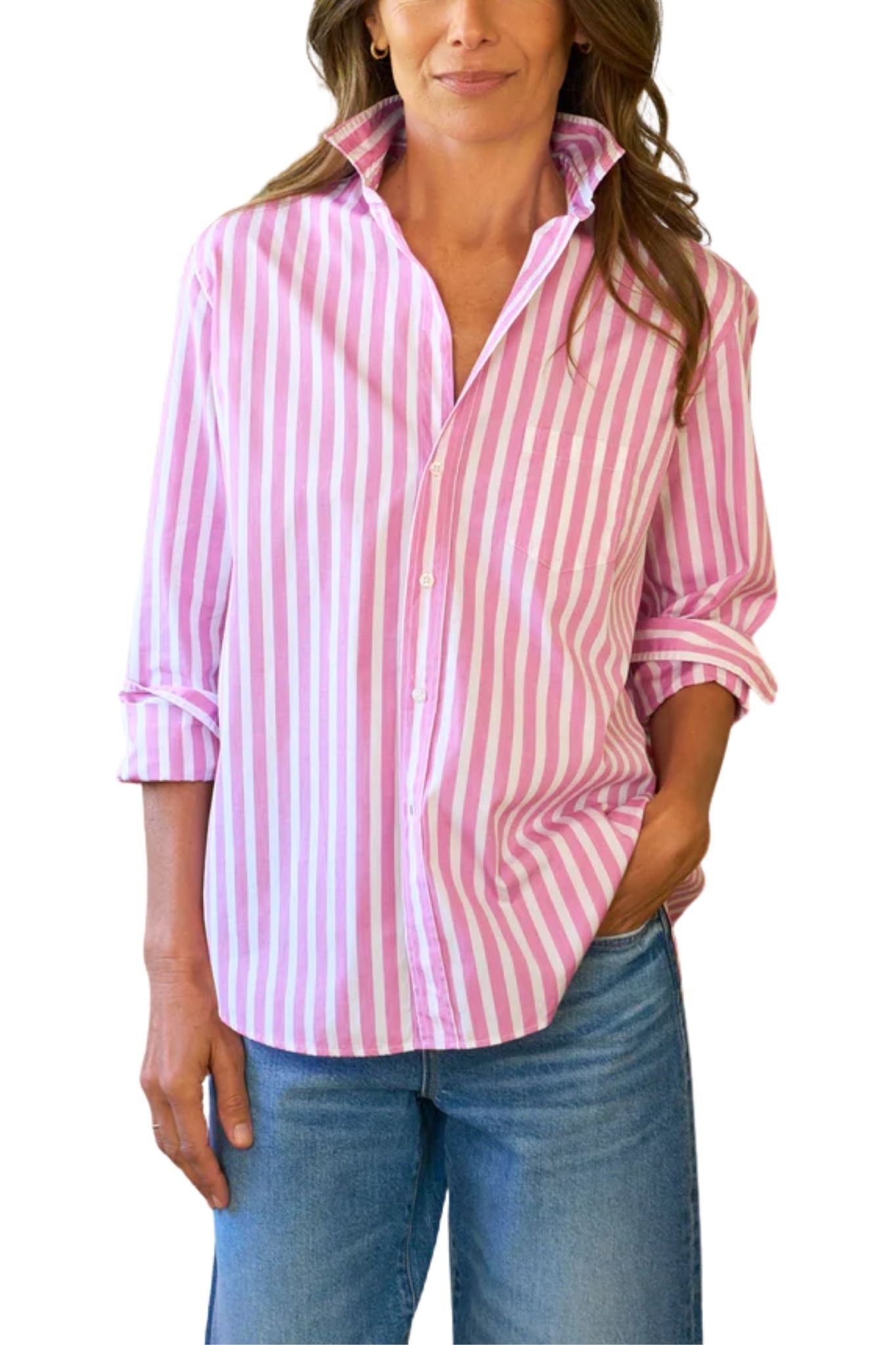 Frank & Eileen Relaxed Button - Up Shirt - Vermillion