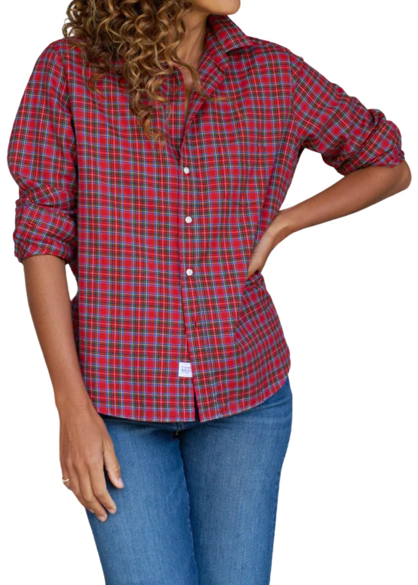 Frank & Eileen Relaxed Button - Up Shirt - Vermillion