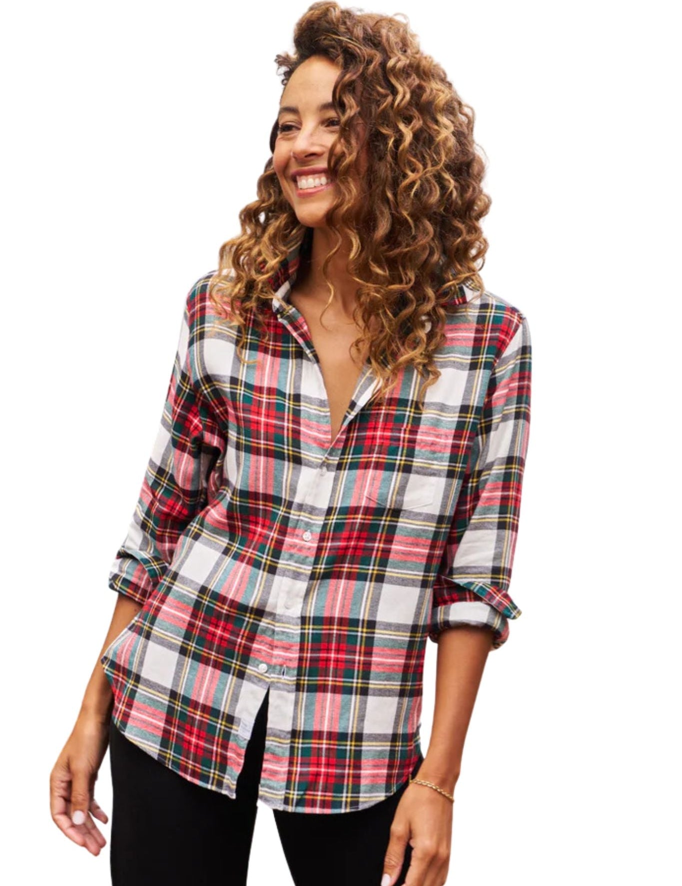 Frank & Eileen Relaxed Button Up Shirt - Vermillion