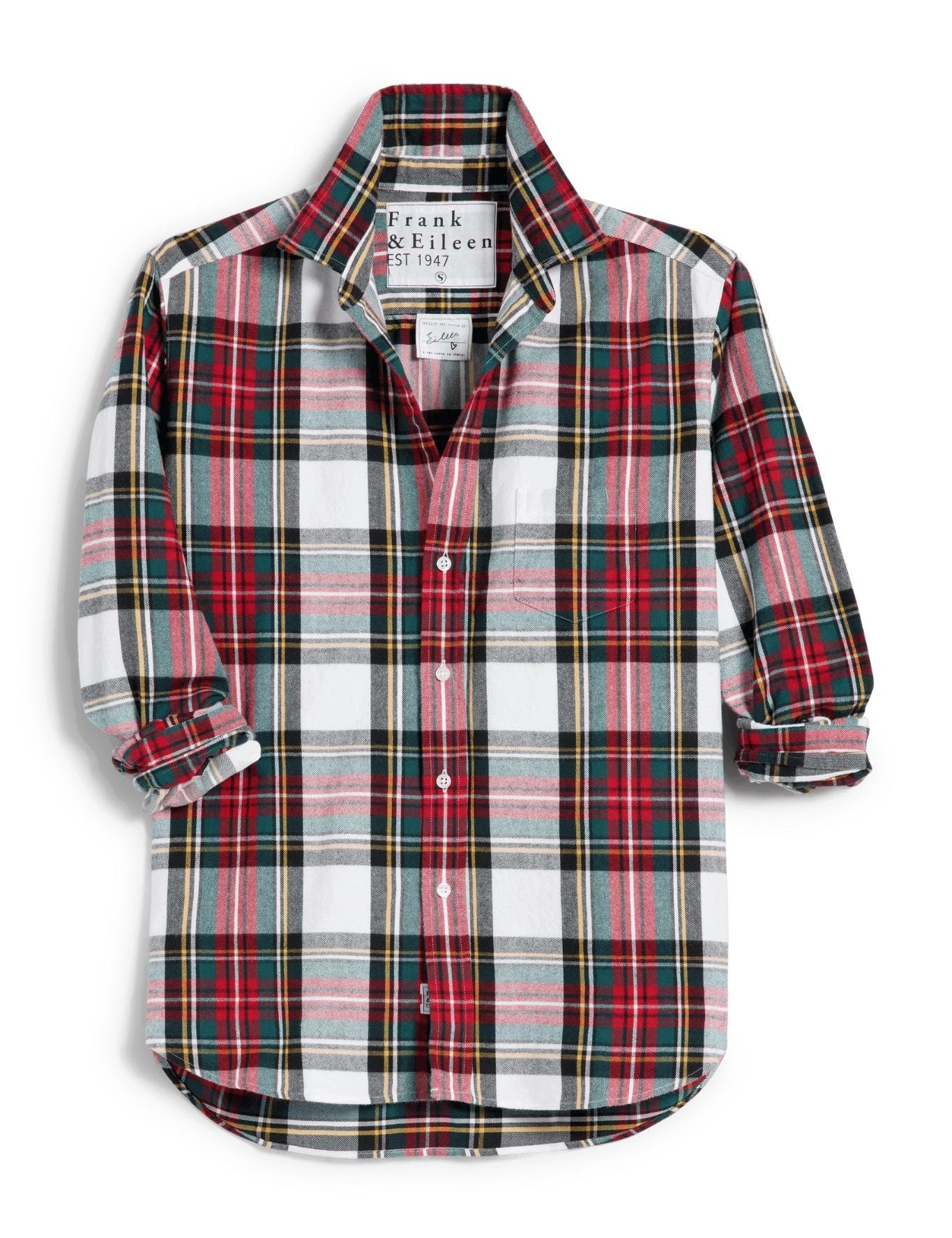 Frank & Eileen Relaxed Button Up Shirt - Vermillion