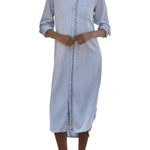 Frank & Eileen Rory Maxi Shirtdress - Vermillion