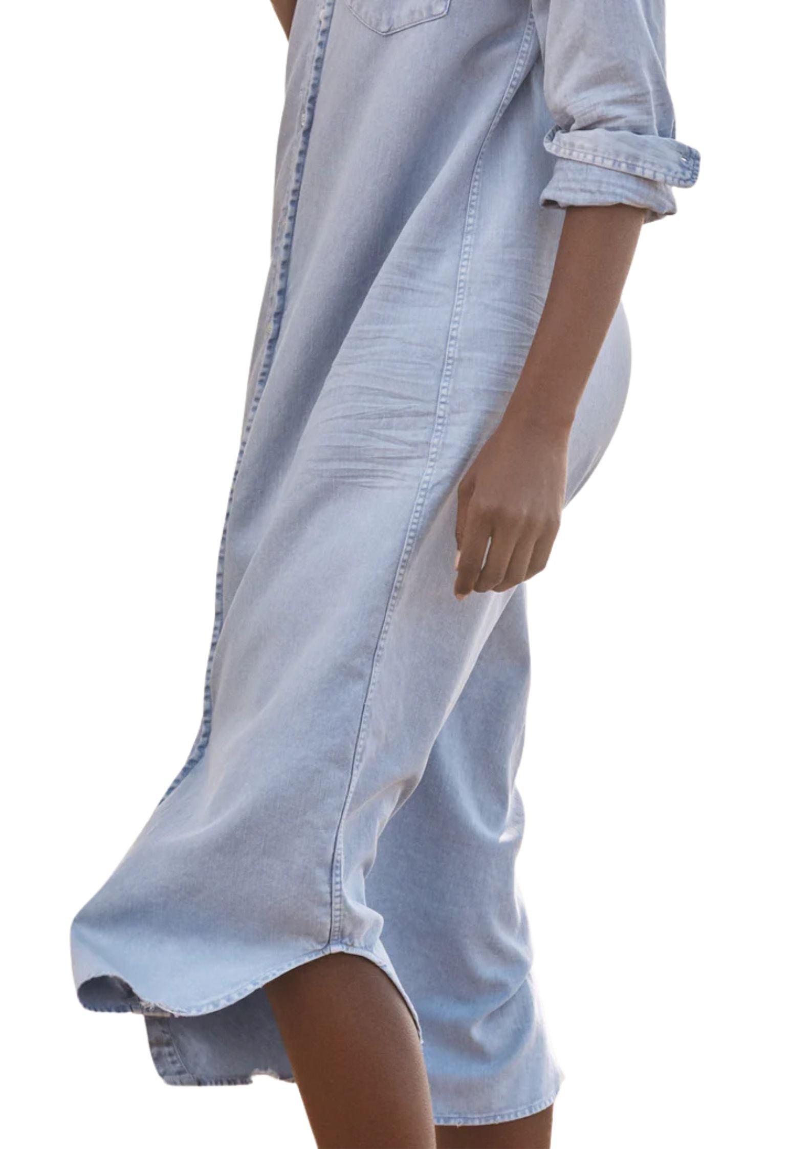 Frank & Eileen Rory Maxi Shirtdress - Vermillion