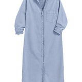 Frank & Eileen Rory Maxi Shirtdress - Vermillion