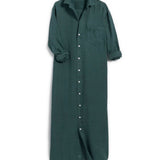 Frank & Eileen Rory Maxi Shirtdress - Vermillion