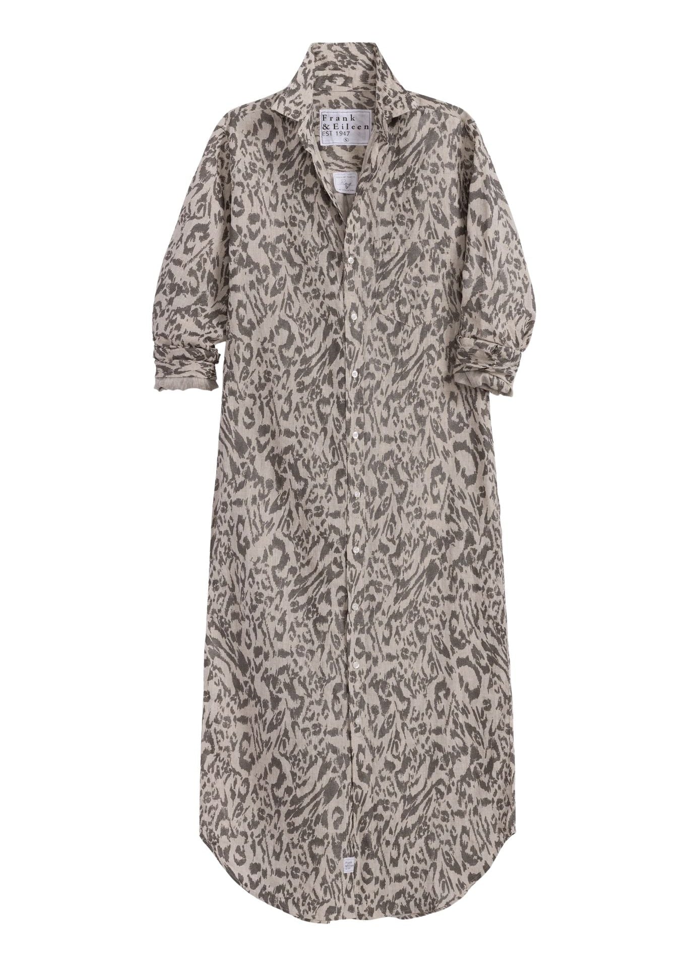 Frank & Eileen Rory Maxi Shirtdress - Vermillion