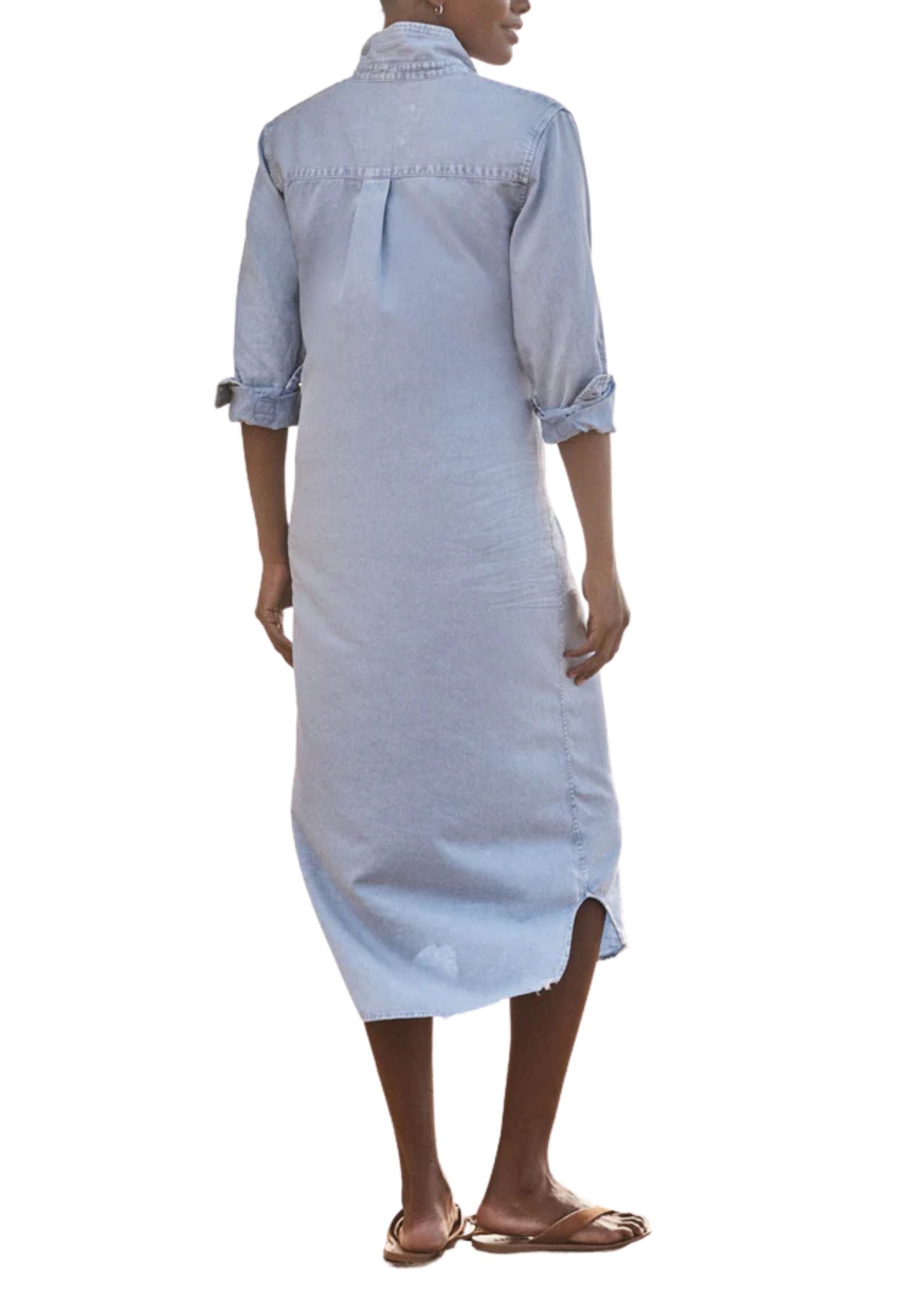 Frank & Eileen Rory Maxi Shirtdress - Vermillion