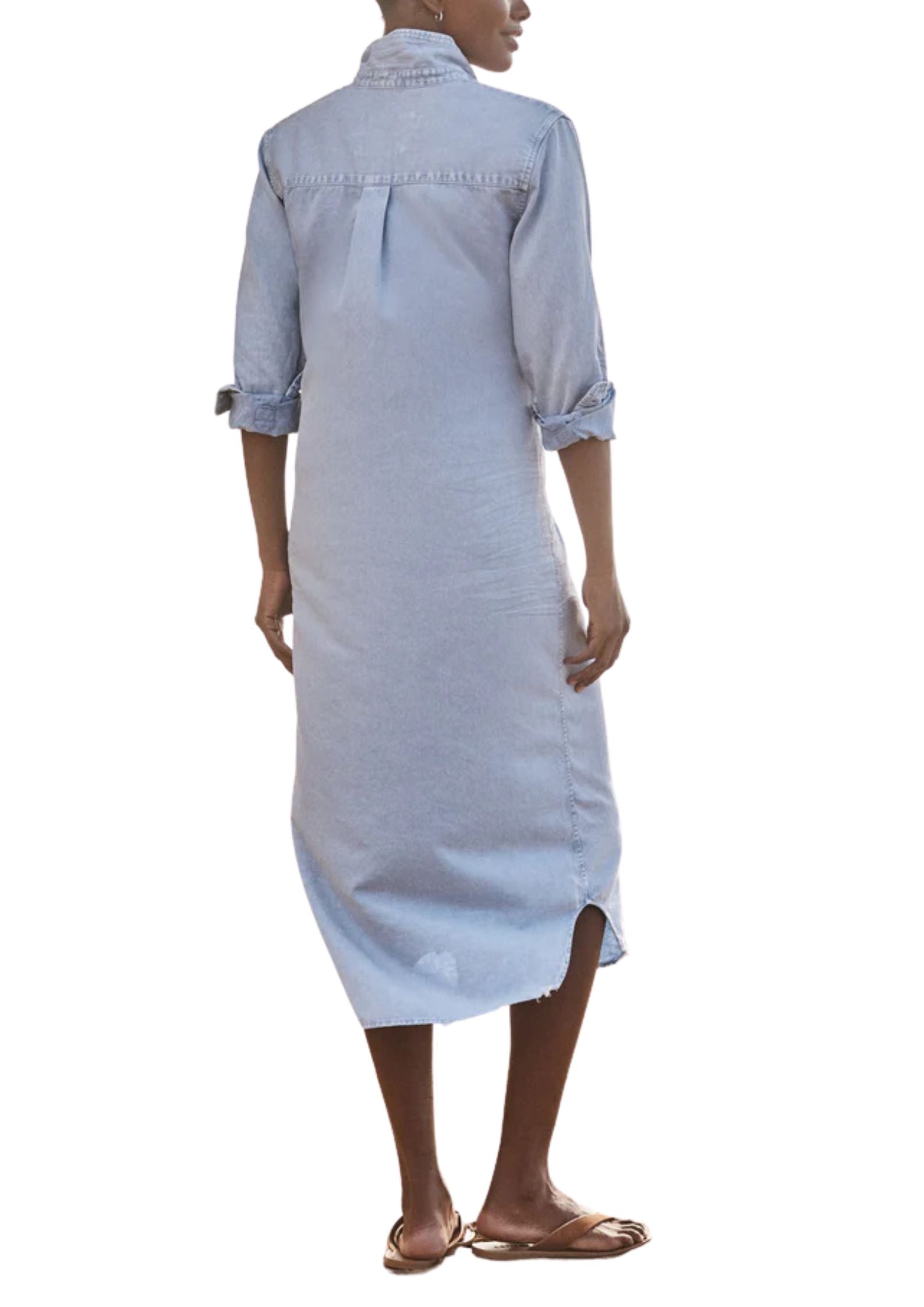 Frank & Eileen Rory Maxi Shirtdress - Vermillion