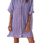 Frank & Eileen Rosemary Shirtdress - Vermillion
