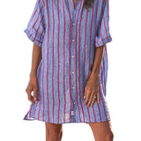 Frank & Eileen Rosemary Shirtdress - Vermillion