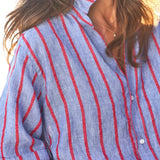 Frank & Eileen Rosemary Shirtdress - Vermillion