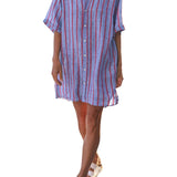 Frank & Eileen Rosemary Shirtdress - Vermillion