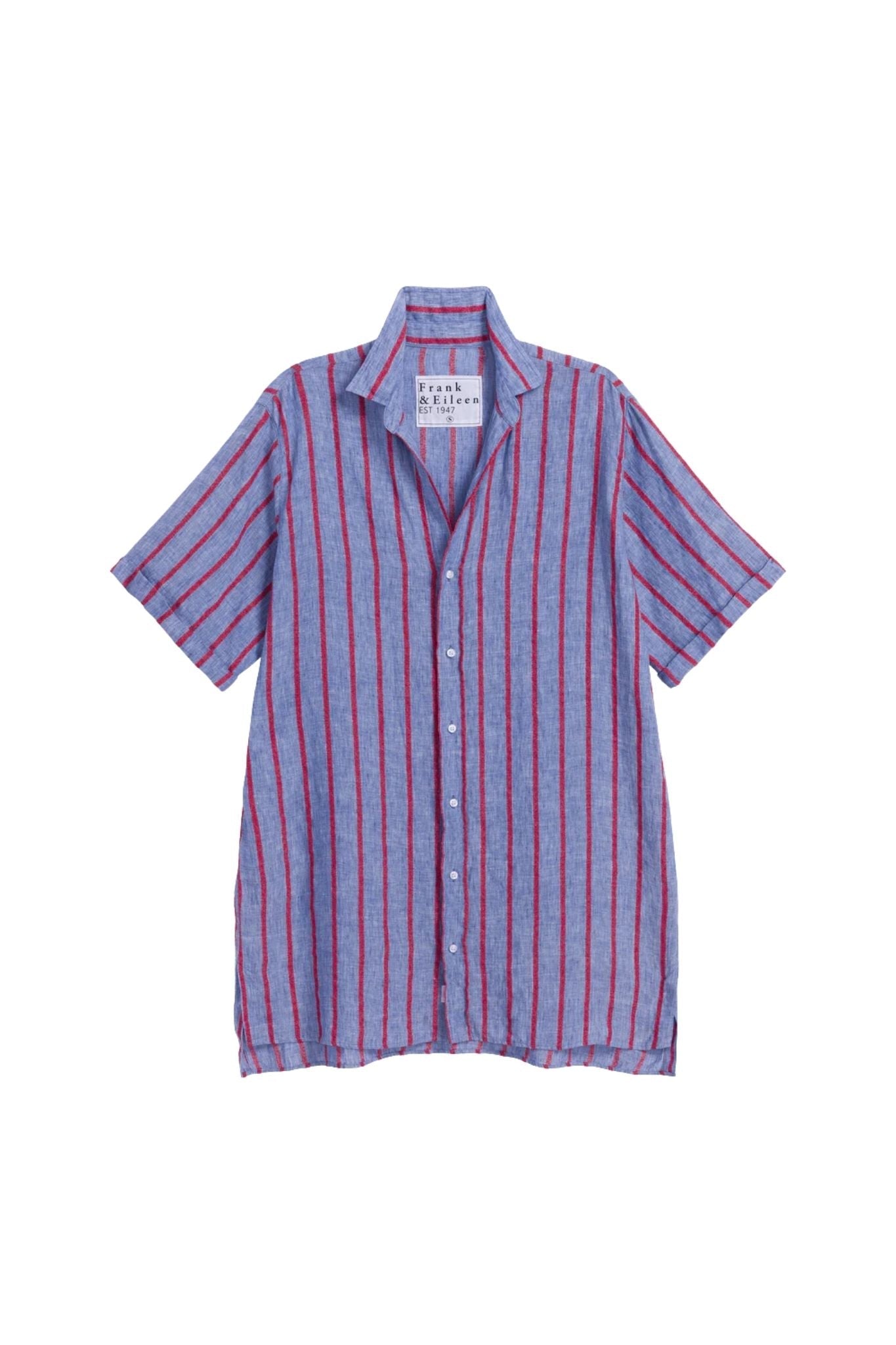 Frank & Eileen Rosemary Shirtdress - Vermillion