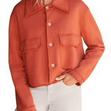 Frank & Eileen Rowan Button-up Jacket - Vermillion
