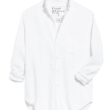 Frank & Eileen Ruffle Eileen Relaxed Button - up Shirt - Vermillion