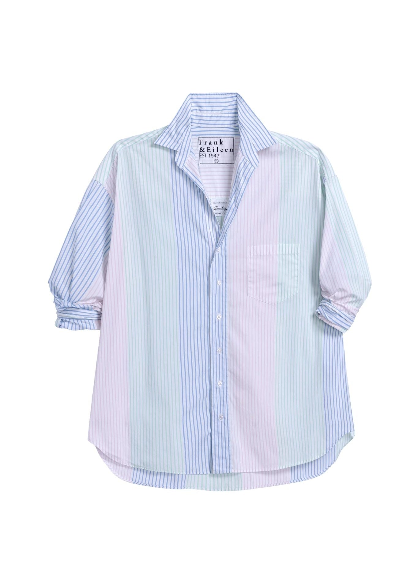 Frank & Eileen Shirley Oversized Button - up Shirt - Vermillion