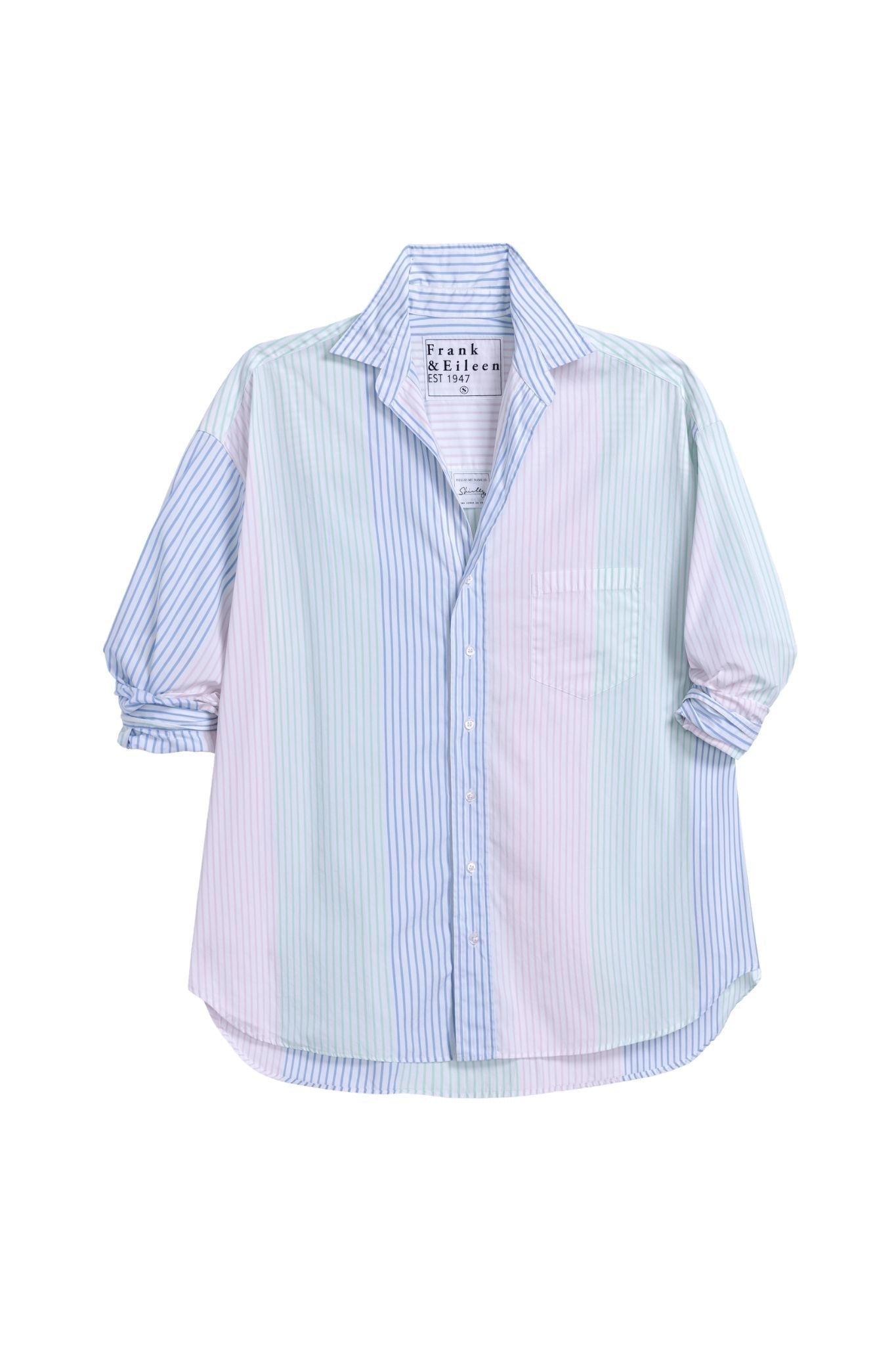 Frank & Eileen Shirley Oversized Button - up Shirt - Vermillion