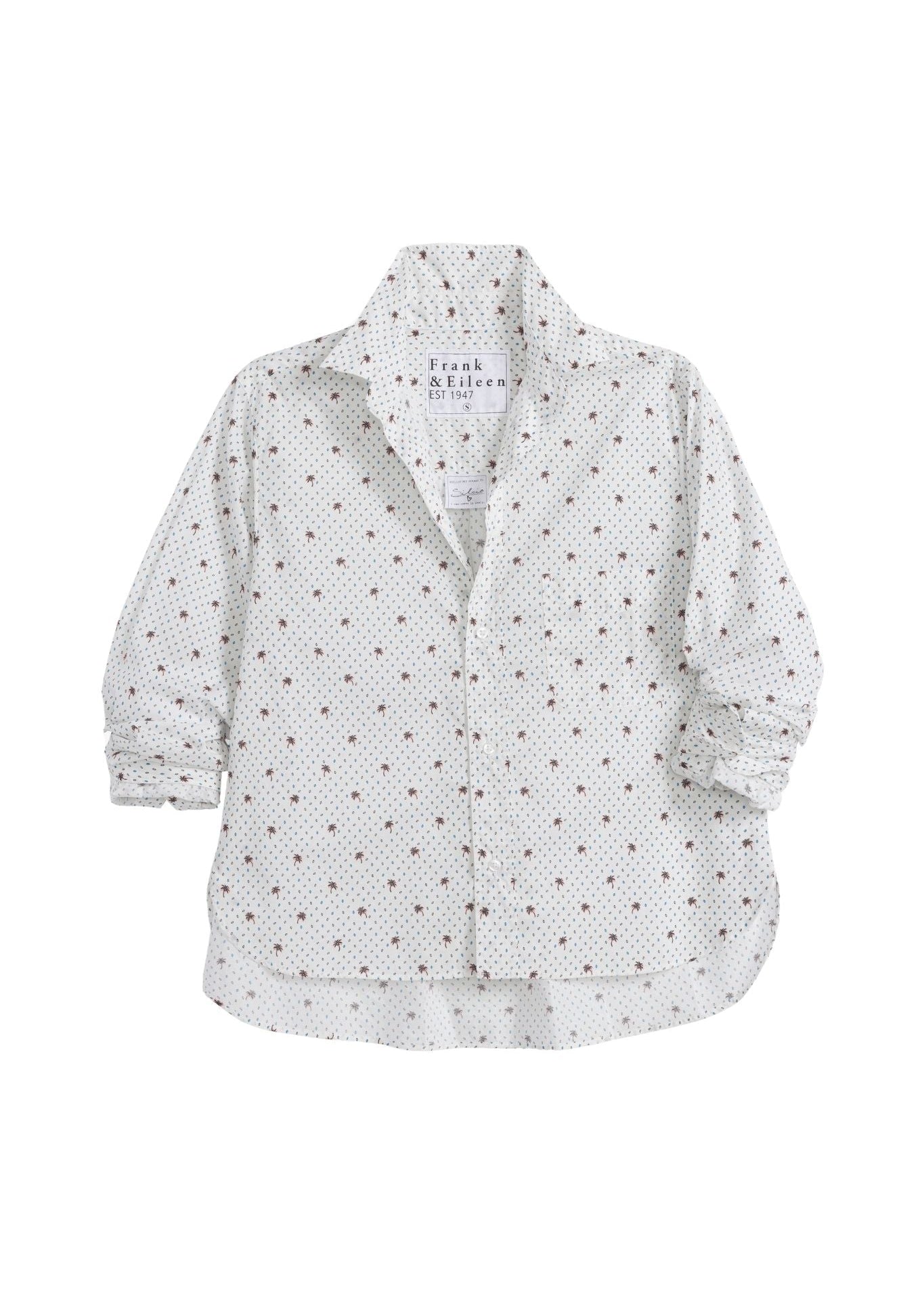 Frank & Eileen Silvio Untuckable Button-up Shirt - Vermillion