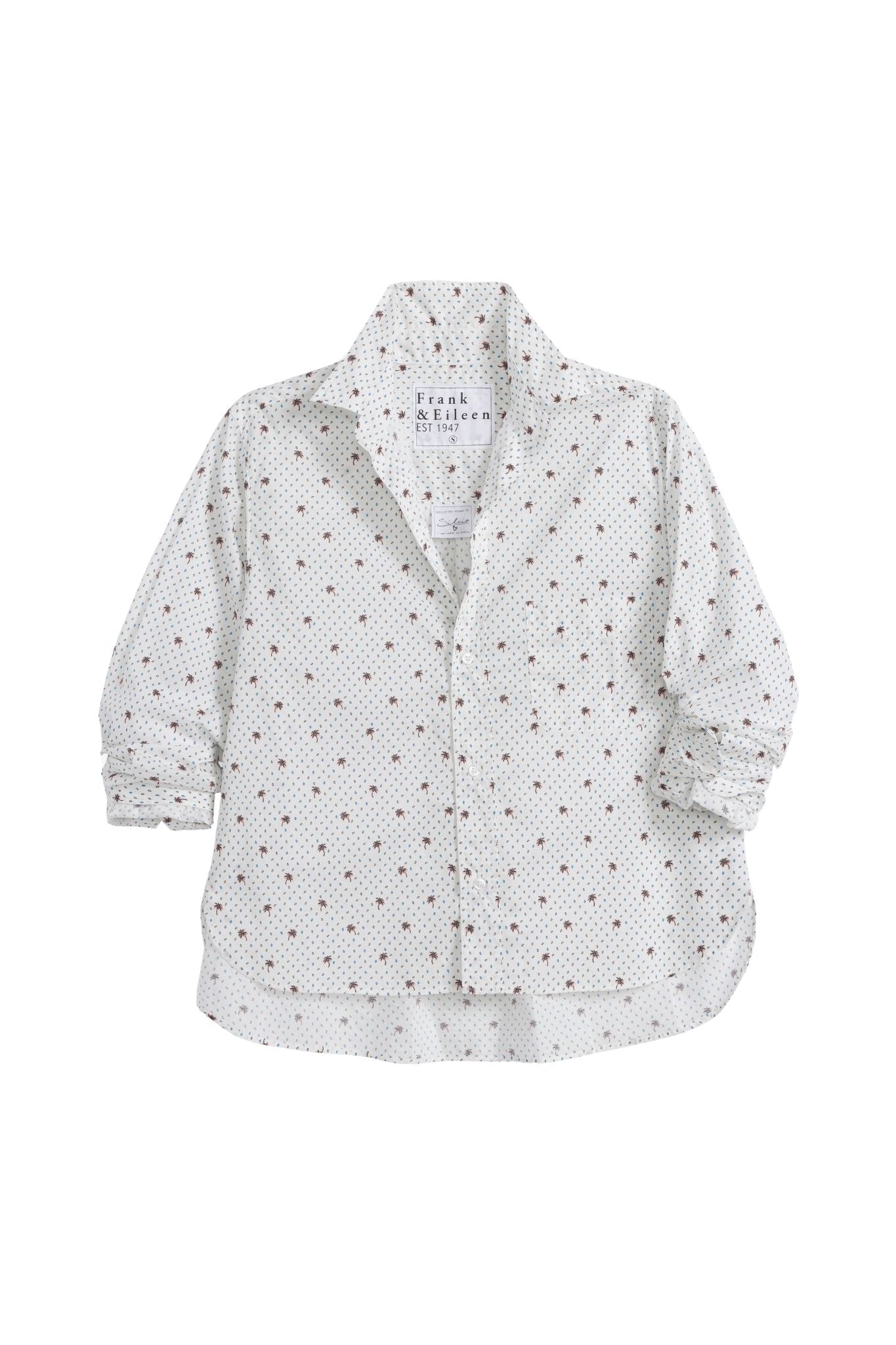 Frank & Eileen Silvio Untuckable Button-up Shirt - Vermillion