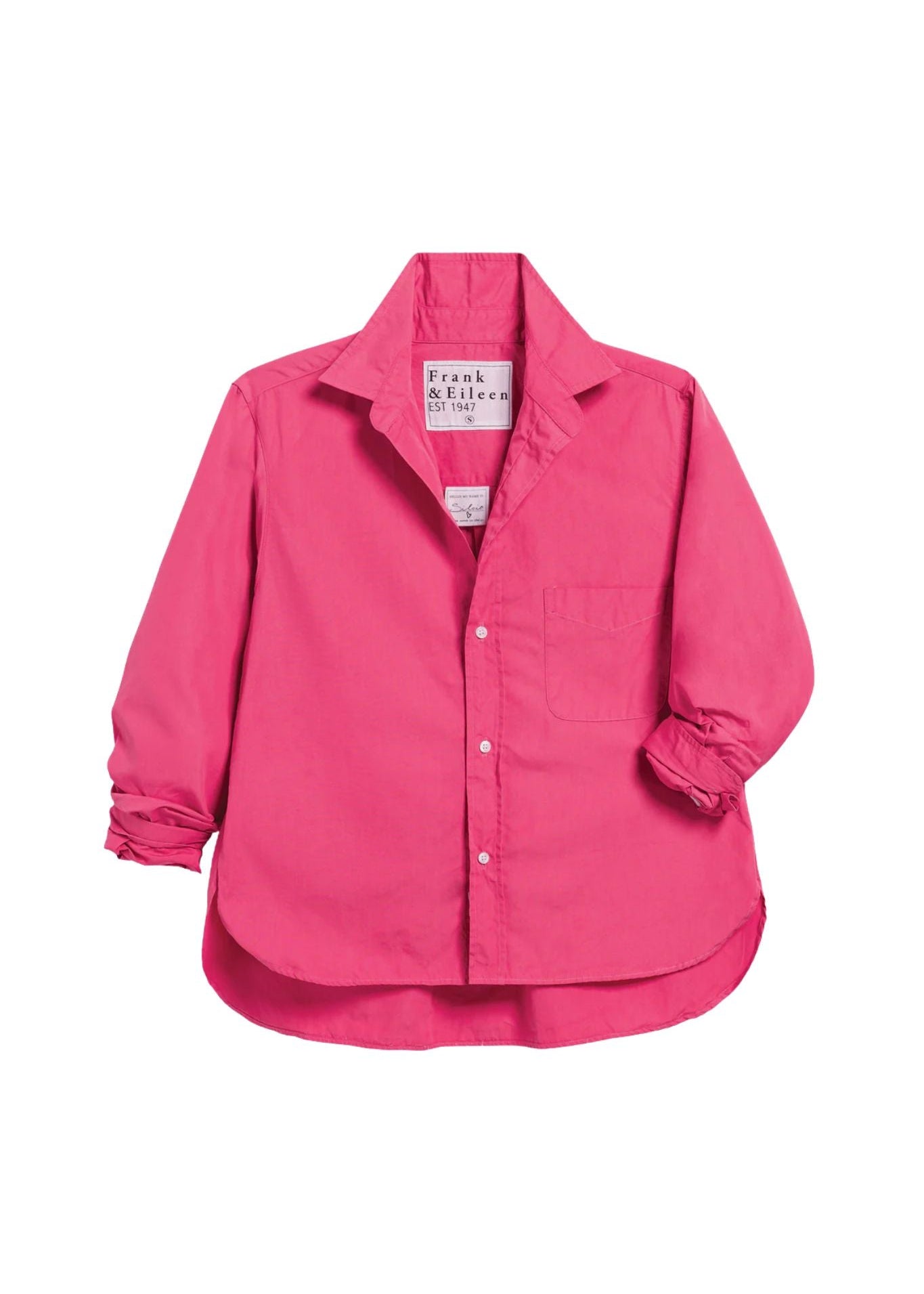 Frank & Eileen Silvio Untuckable Button-up Shirt - Vermillion