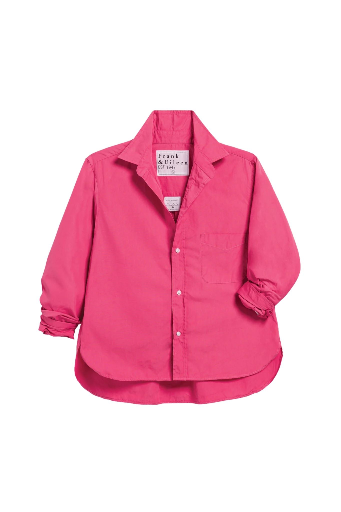 Frank & Eileen Silvio Untuckable Button-up Shirt - Vermillion