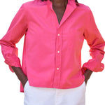 Frank & Eileen Silvio Untuckable Button-up Shirt - Vermillion