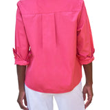 Frank & Eileen Silvio Untuckable Button-up Shirt - Vermillion