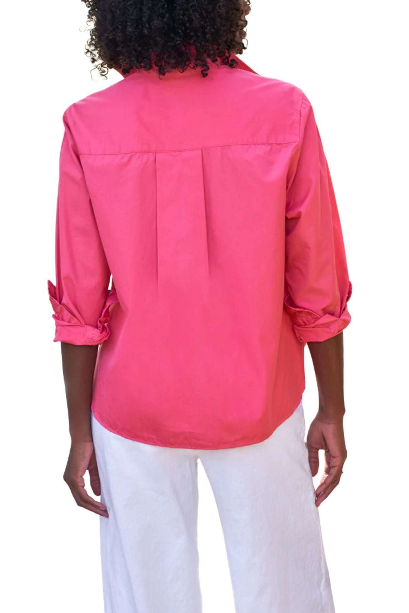 Frank & Eileen Silvio Untuckable Button-up Shirt - Vermillion