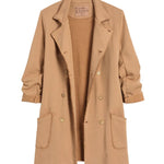 Frank & Eileen Sweatshirt Trench Coat - Vermillion