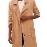 Frank & Eileen Sweatshirt Trench Coat - Vermillion