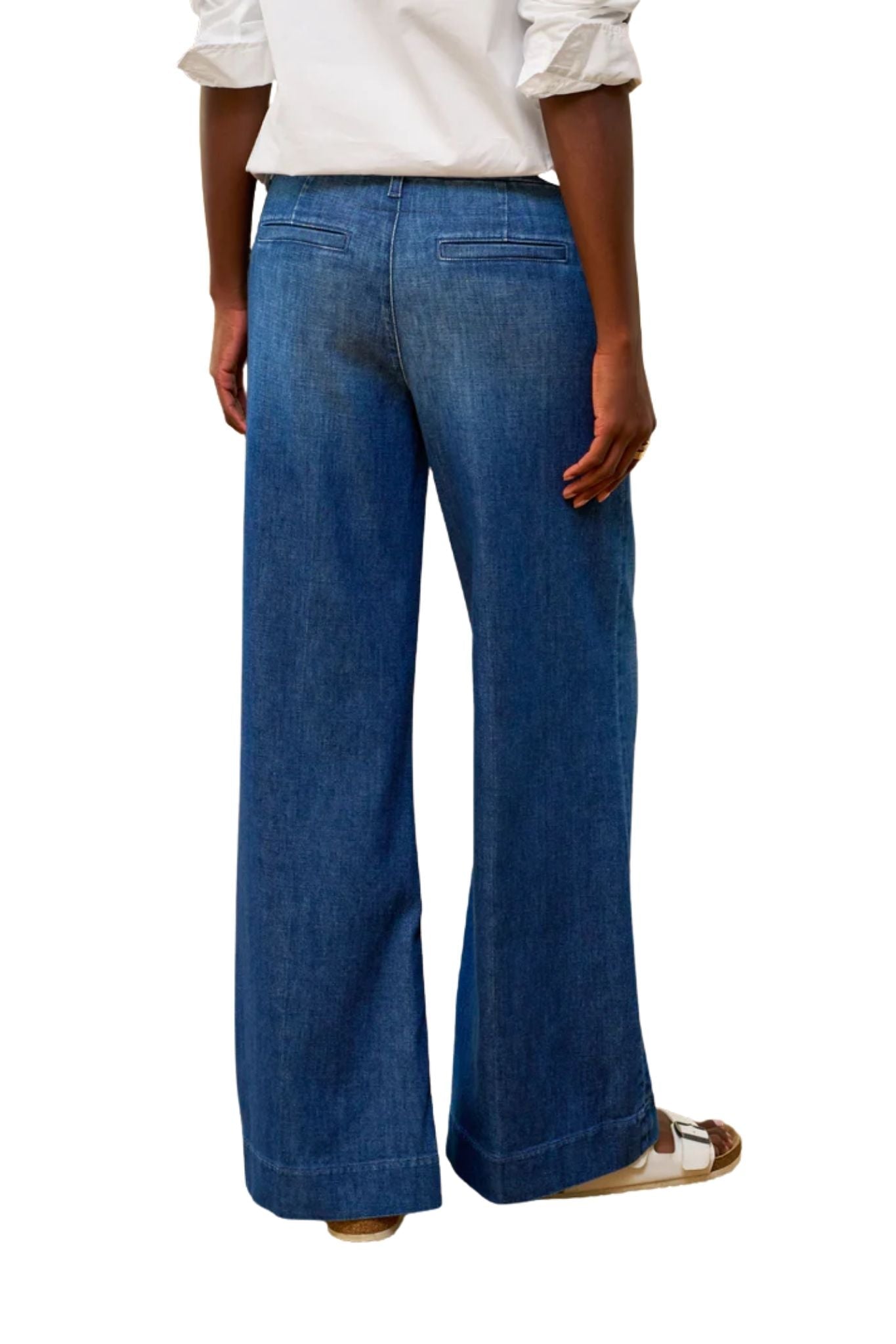 Frank & Eileen The Italian Wide Leg Chino - Vermillion