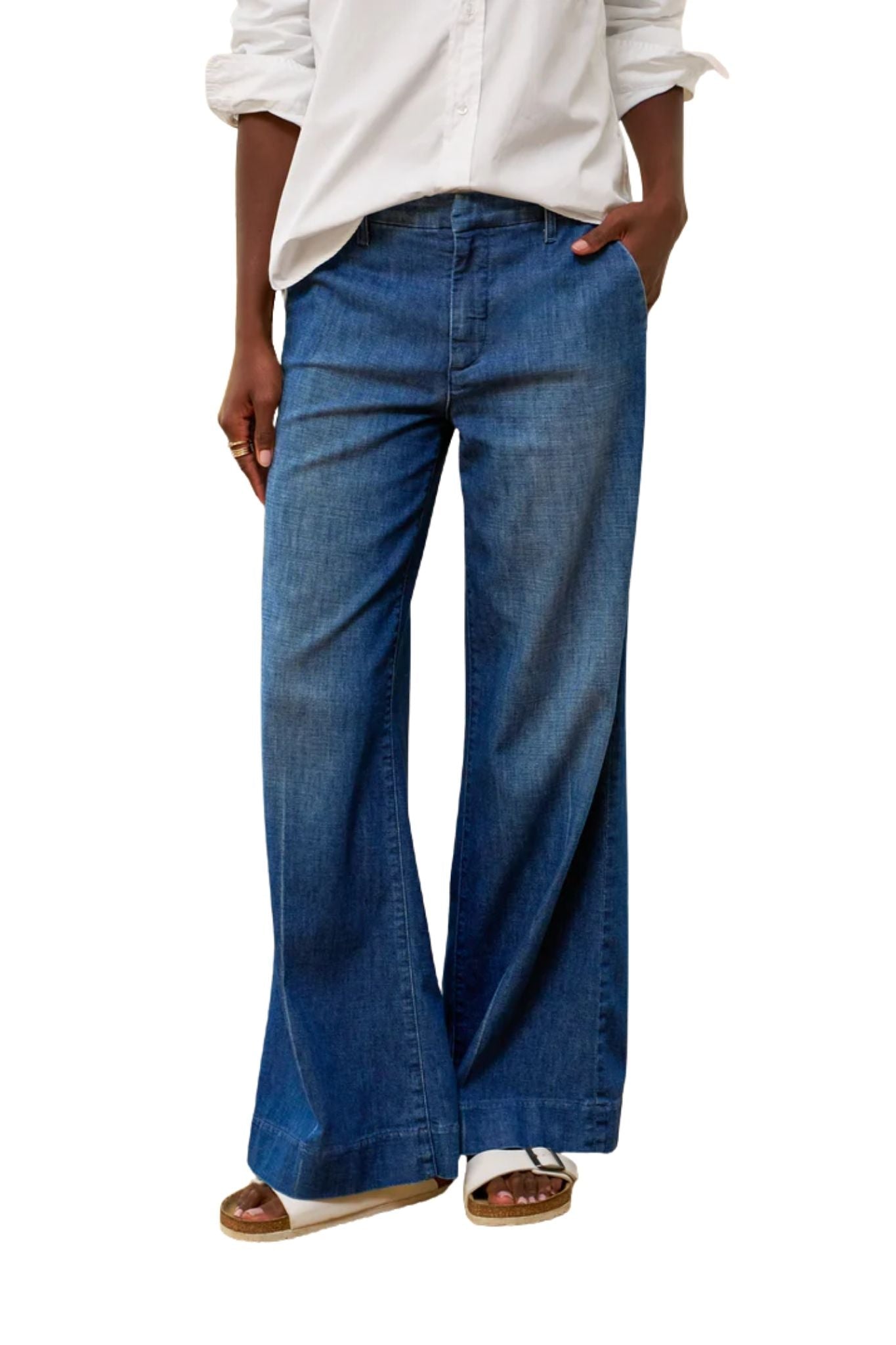 Frank & Eileen The Italian Wide Leg Chino - Vermillion