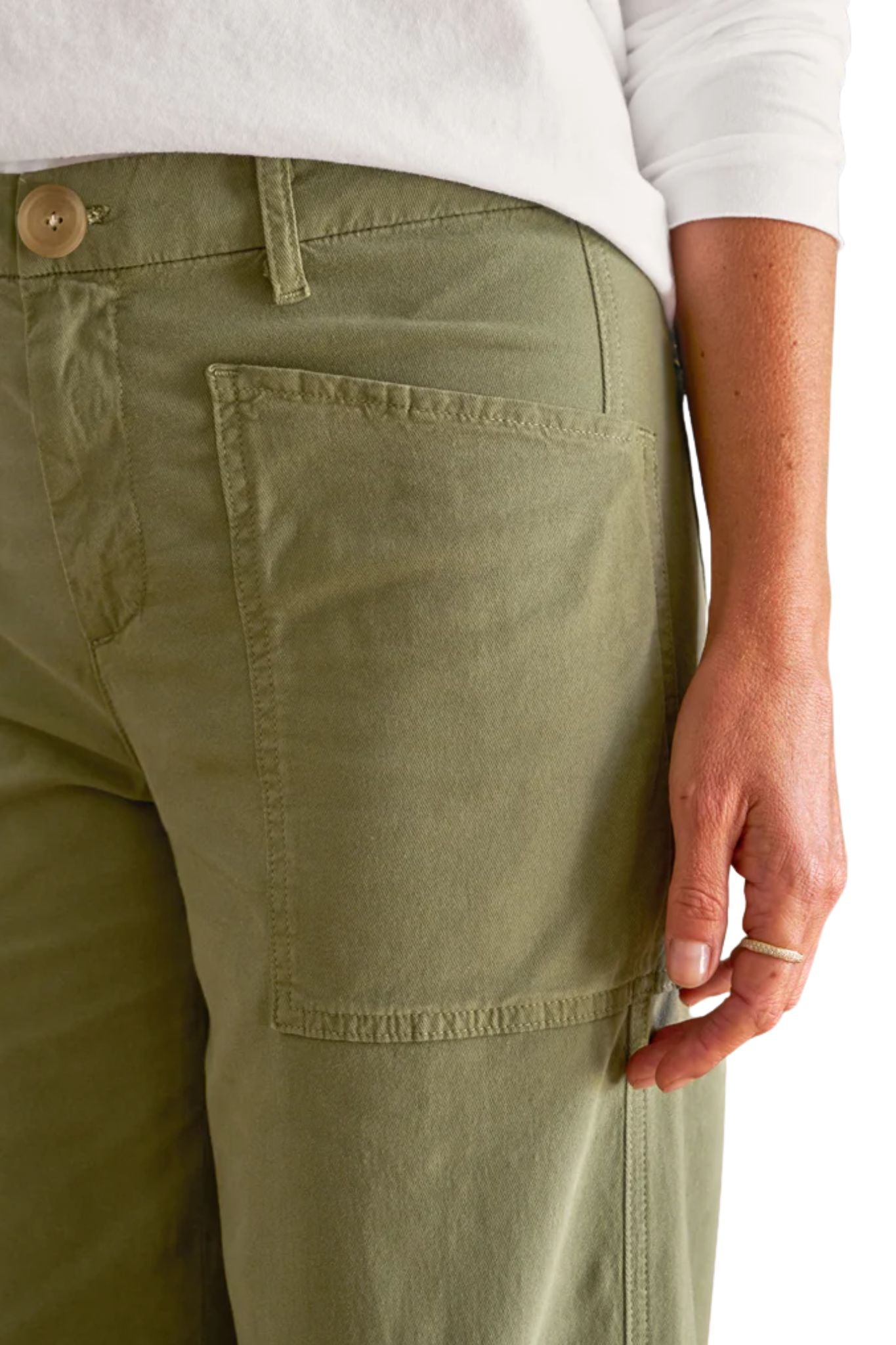 Frank & Eileen Wrap Pocket Pant - Vermillion